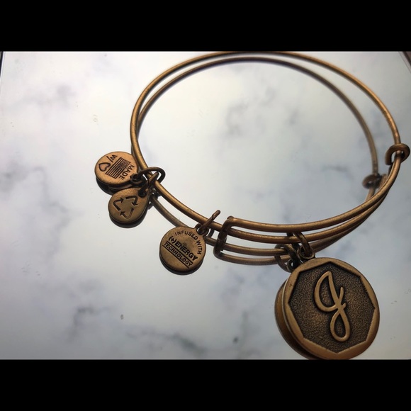 Alex and Ani Initial “J” Bracelet - Picture 3 of 3